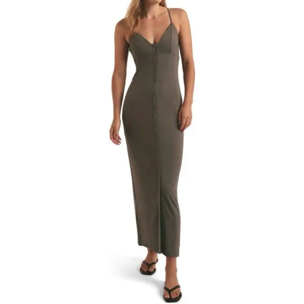 Favorite Daughter Olive Button-Down Dress